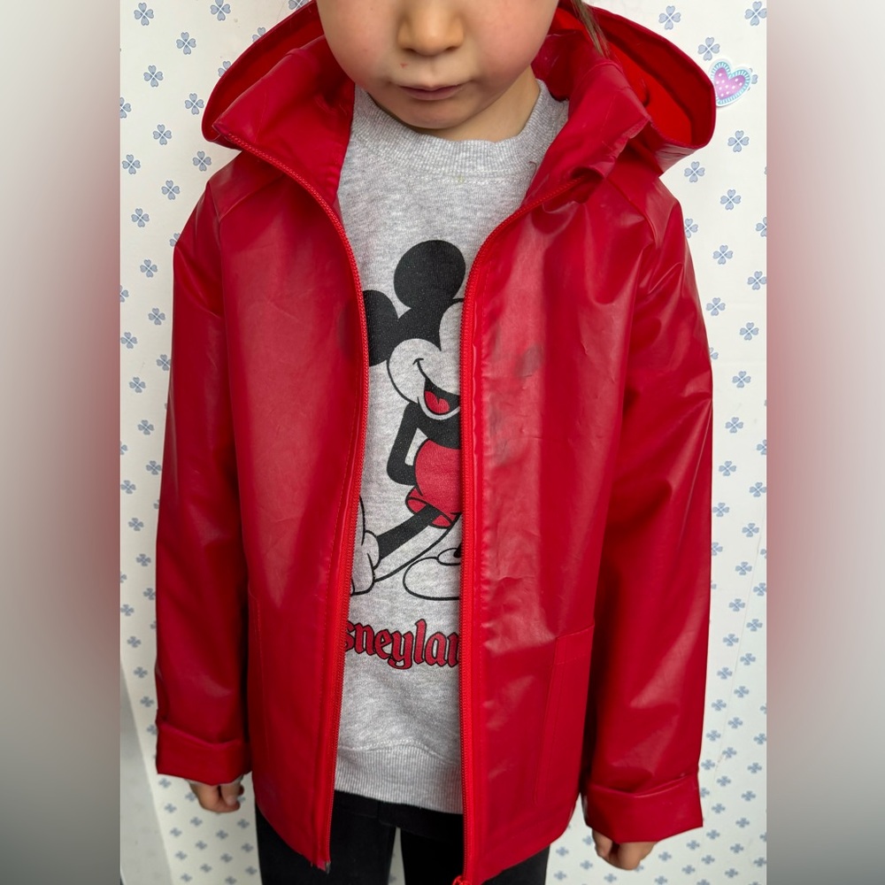 Joe Fresh Red Rain Coat Size Small (6)